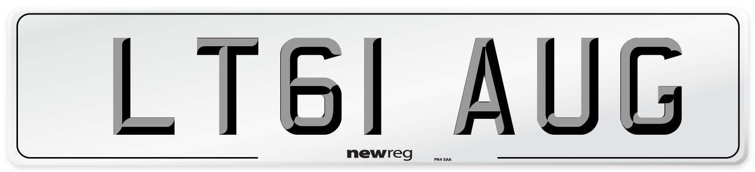 LT61 AUG Number Plate from New Reg